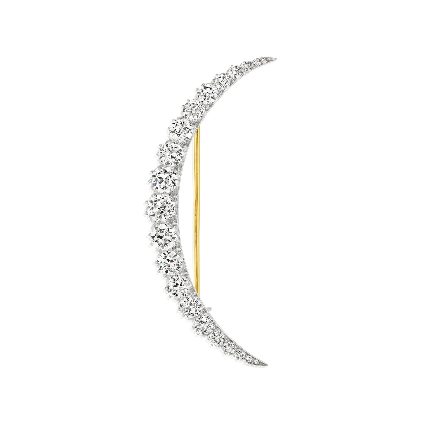 Macklowe Gallery Tiffany & Co. Edwardian Diamond Crescent Brooch