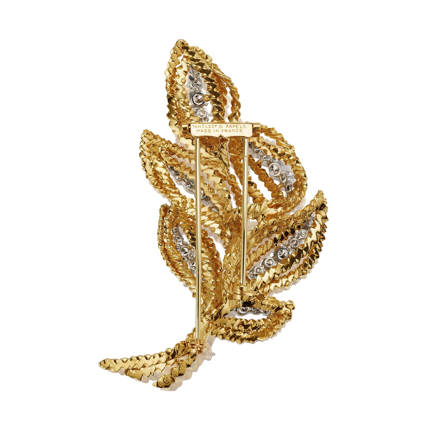 Macklowe Gallery Van Cleef & Arpels Paris Diamond Leaf Brooch