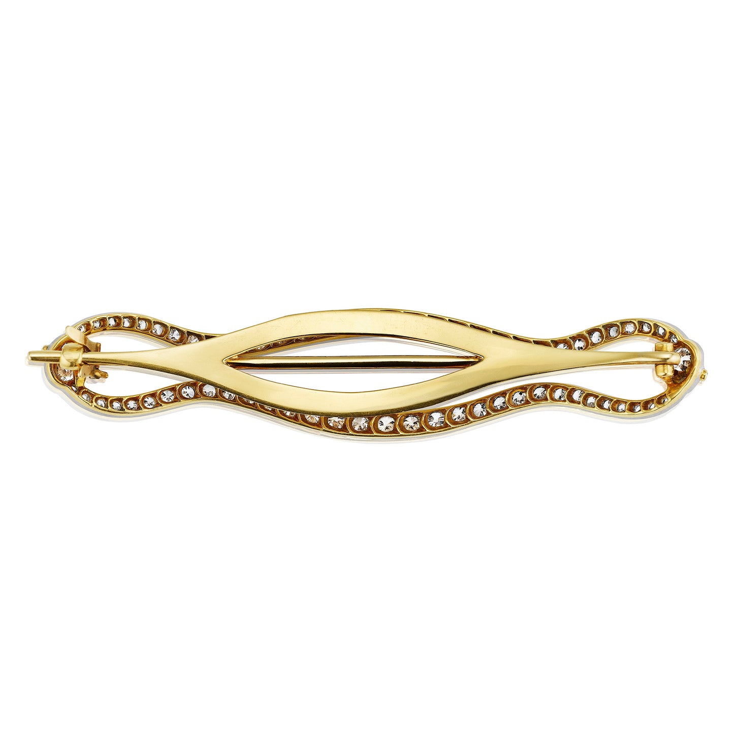 Macklowe Gallery Tiffany & Co. Edwardian Diamond Snake Barrette