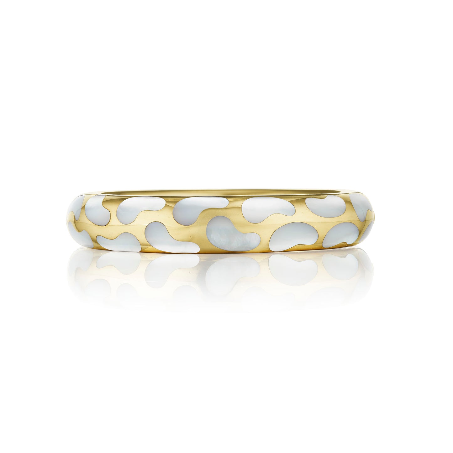 Macklowe Gallery Angela Cummings Tiffany & Co. Mother-of-Pearl and 18K Gold Bangle Bracelet
