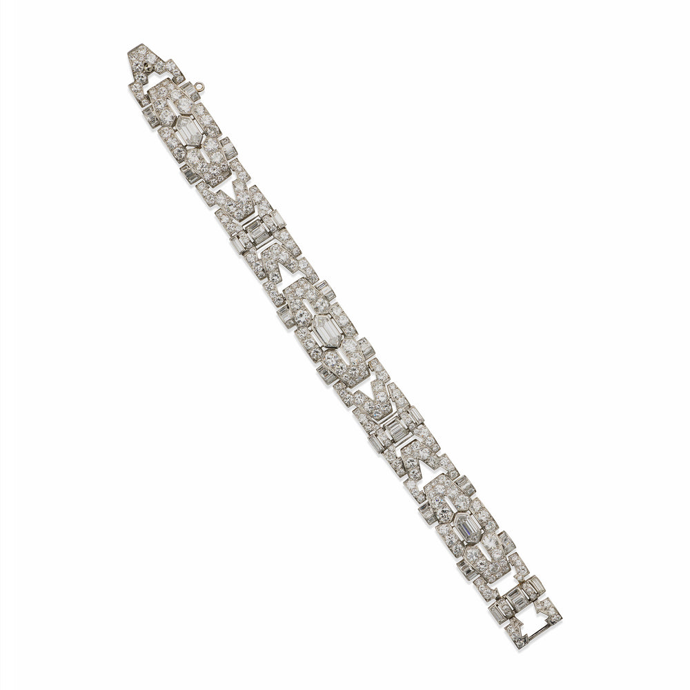 Macklowe Gallery 1930s Art Deco Diamond Bracelet