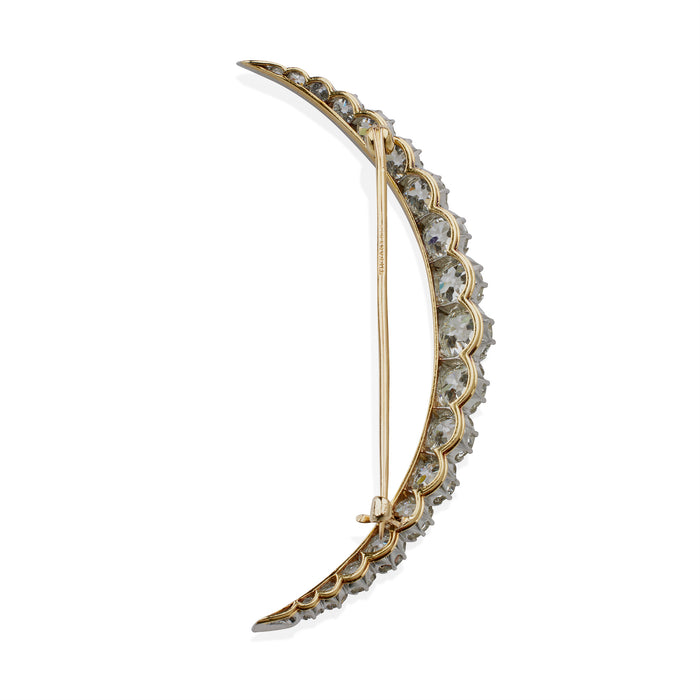 Macklowe Gallery Tiffany & Co. Edwardian Diamond Crescent Brooch