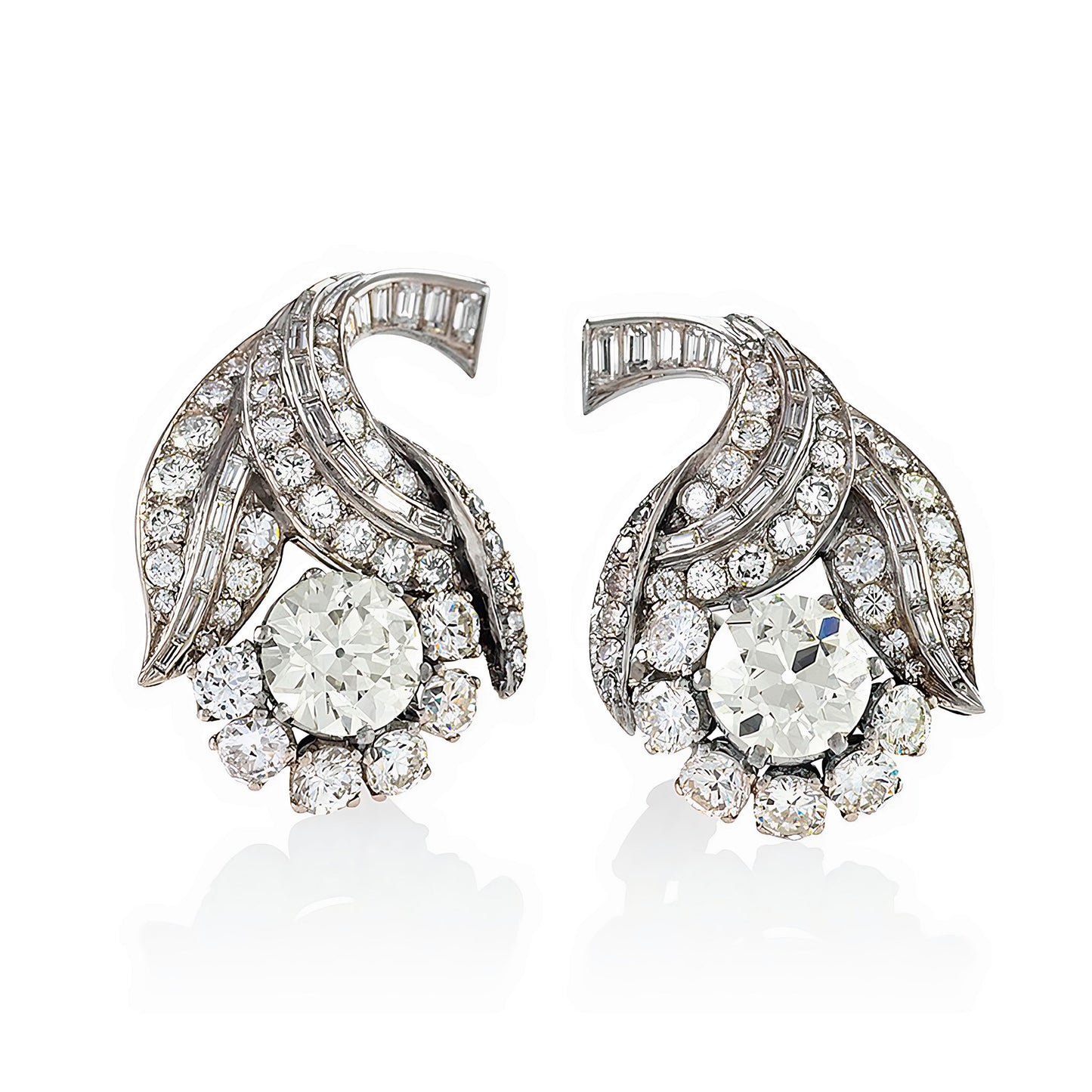 Macklowe Gallery Diamond Flower Earrings