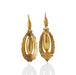 Macklowe Gallery Victorian 15K Gold Pendant Pendant Earrings