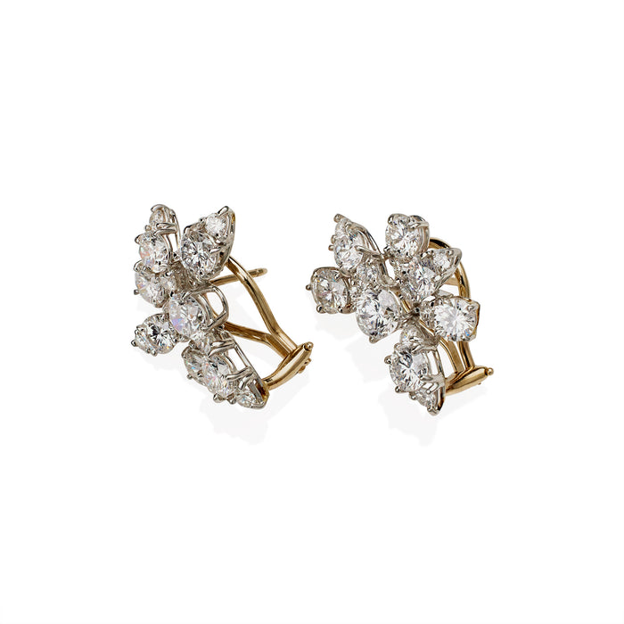 Macklowe Gallery Van Cleef & Arpels 1960s Diamond Ciip Earrings