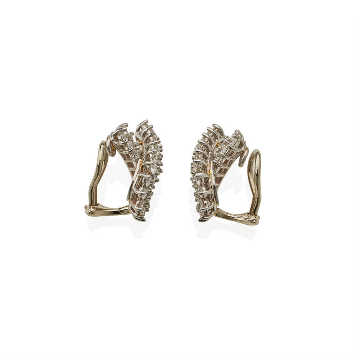 Macklowe Gallery Tiffany & Co. "Diamonds of Tiffany" Platinum and Diamond "Loop" Earrings