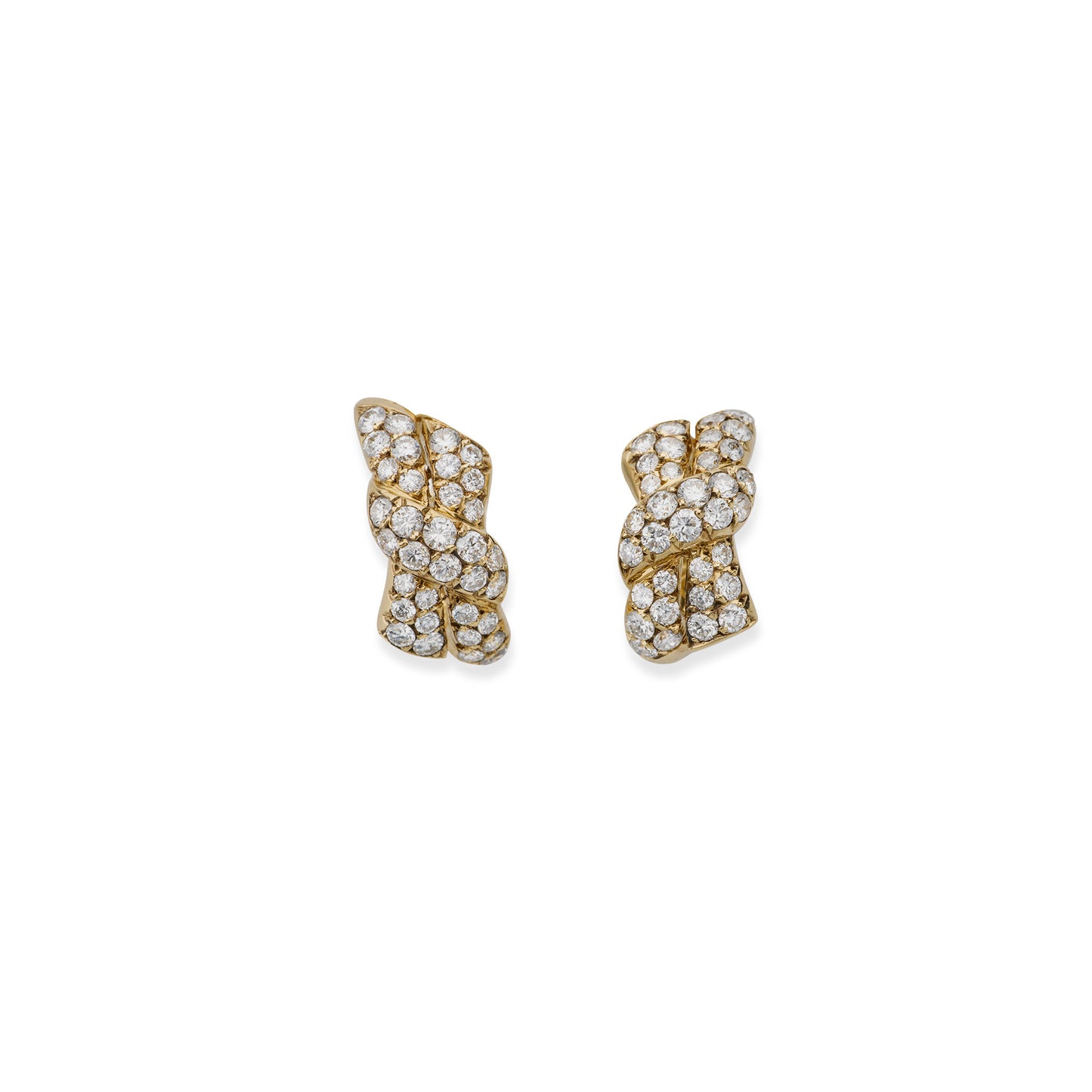 Macklowe Gallery Van Cleef & Arpels Paris Diamond Clip Earrings