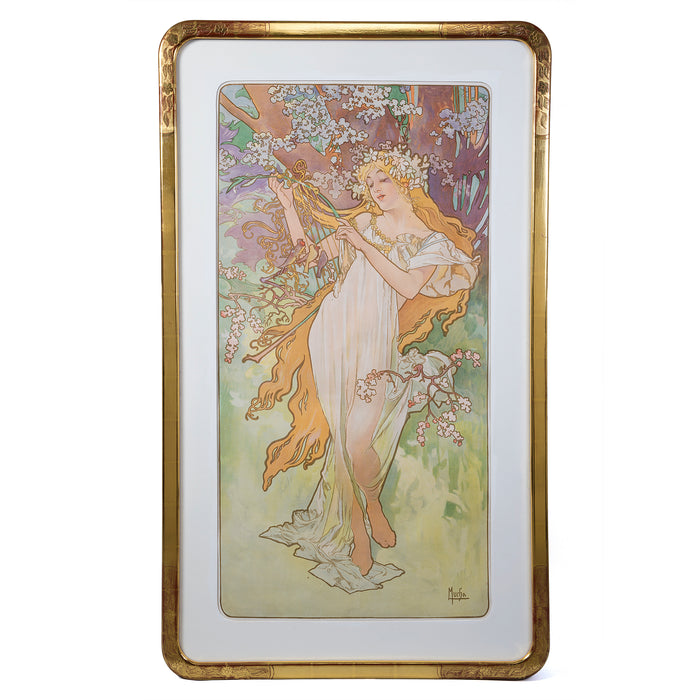 Macklowe Gallery Alphonse Mucha "Les Saisons (The Seasons)"Set of Four Lithographs  