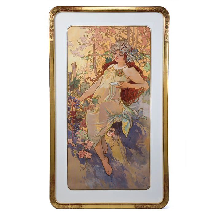 Macklowe Gallery Alphonse Mucha "Les Saisons (The Seasons)"Set of Four Lithographs  