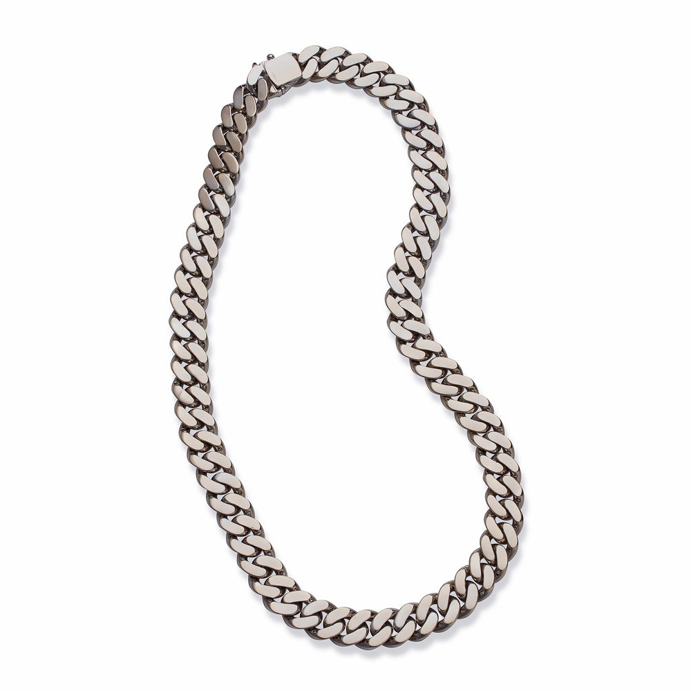 
                      
                        Macklowe Gallery Bulgari 18K White Gold and Diamond "Gourmette" Chain Necklace
                      
                    