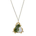 Macklowe Gallery René Lalique Art Nouveau Crystal, Enamel and Diamond Pendant Necklace