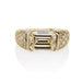 Macklowe Gallery Cartier Monture Paris 4.93 Carats Emerald-cut Diamond Bombé Ring