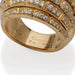 Macklowe Gallery Cartier Paris 18K Gold and Diamond "Maillon Panthère" Bombé Ring