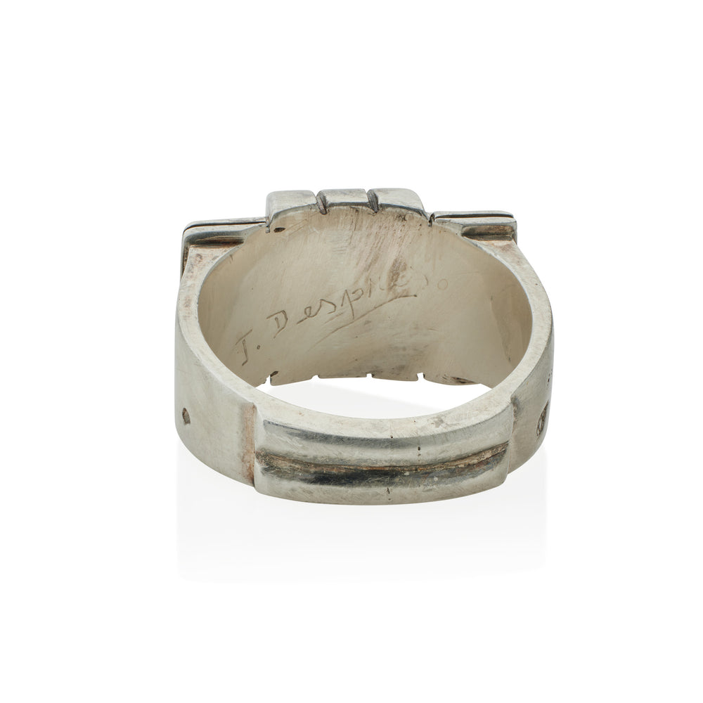 
                      
                        Macklowe Gallery Jean Després Modernist Silver Ring
                      
                    