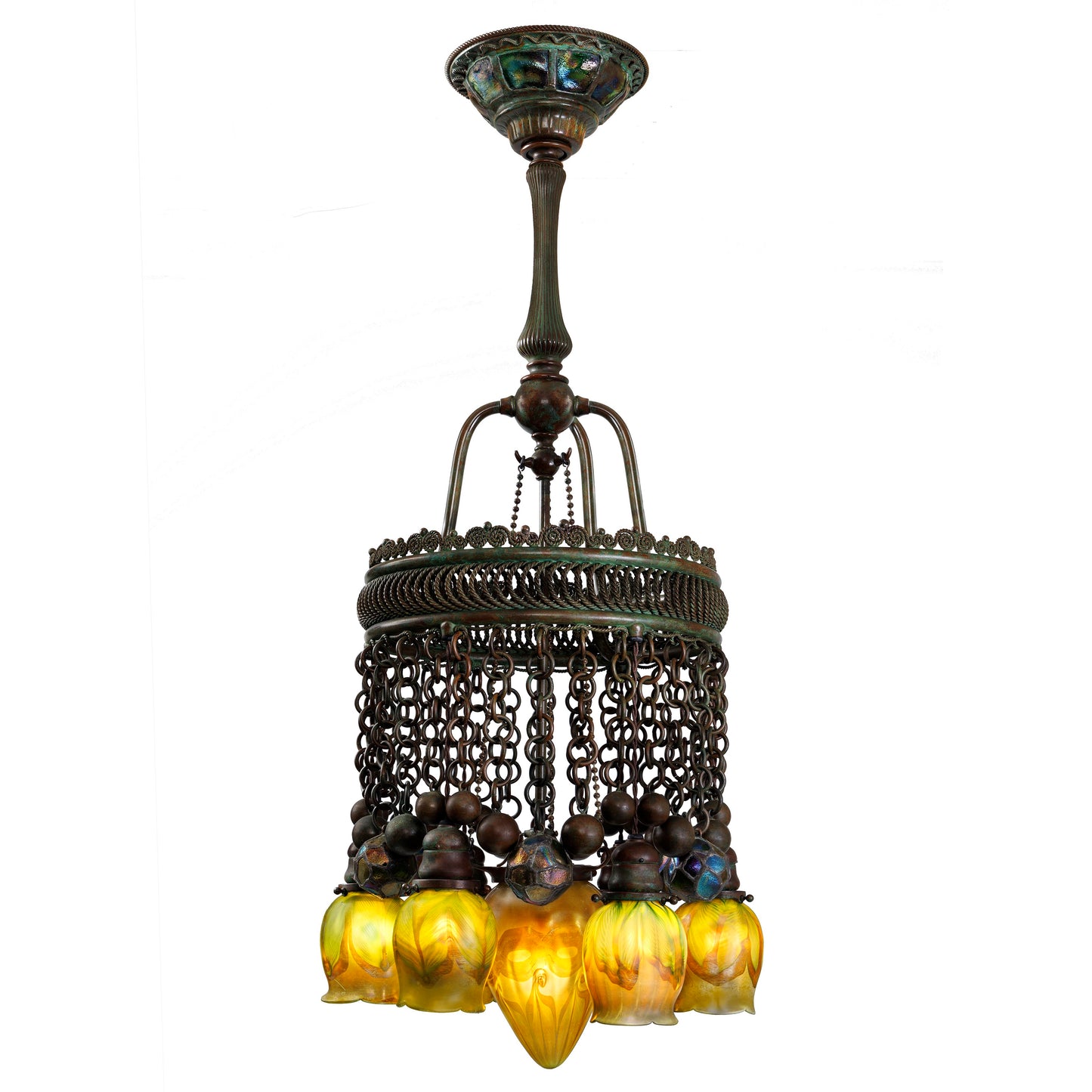 Macklowe Gallery Tiffany Studios New York "Moorish" Chandelier