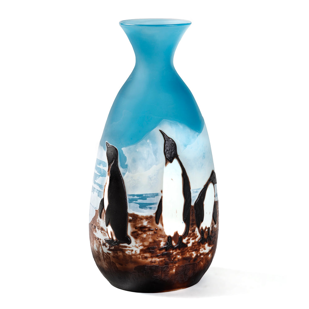 
                      
                        Macklowe Gallery Émile Gallé "Penguin" Cameo Glass Vase
                      
                    