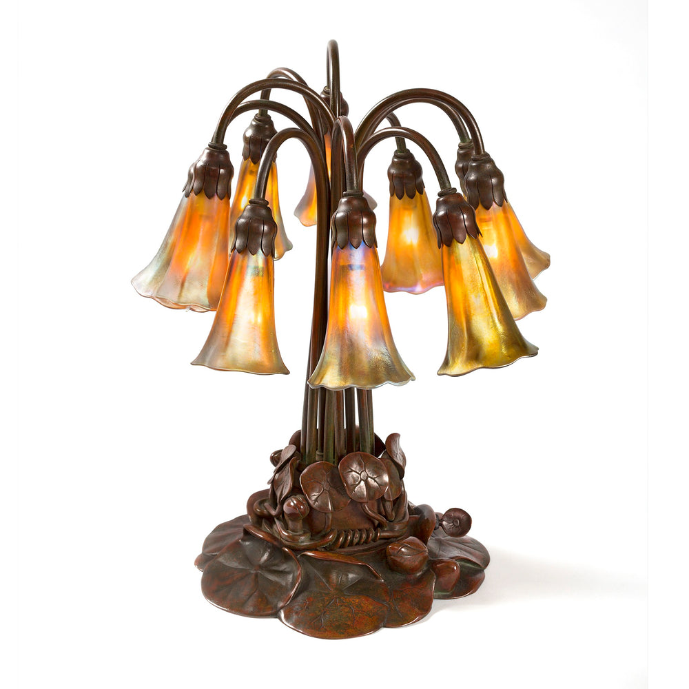 Macklowe Gallery Tiffany Studios New York "Ten Light Lily" Table Lamp