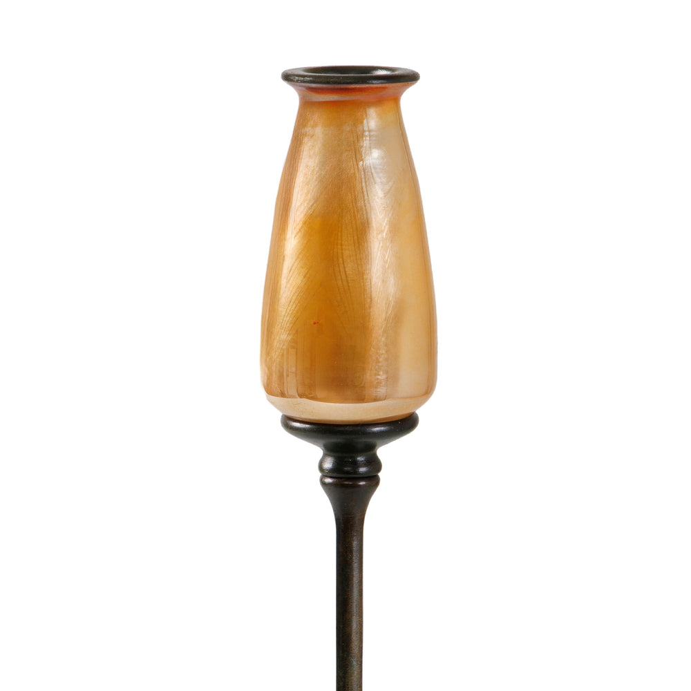 Macklowe Gallery Tiffany Studios New York Single Candle Holder with Blown Glass Top