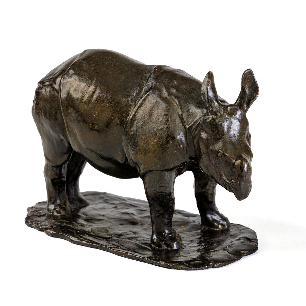 
                      
                        Macklowe Gallery Rembrandt Bugatti "Javan Rhinoceros, Small Model (Rhinocéros de Java, Petite Modele)" Bronze Sculpture
                      
                    