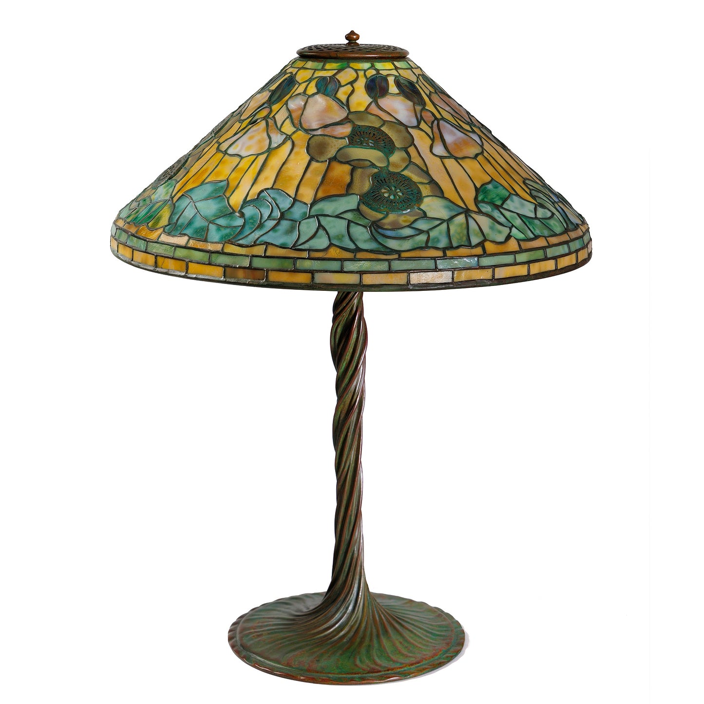Macklowe Gallery Tiffany Studios New York “Wire-Mesh Poppy” Table Lamp