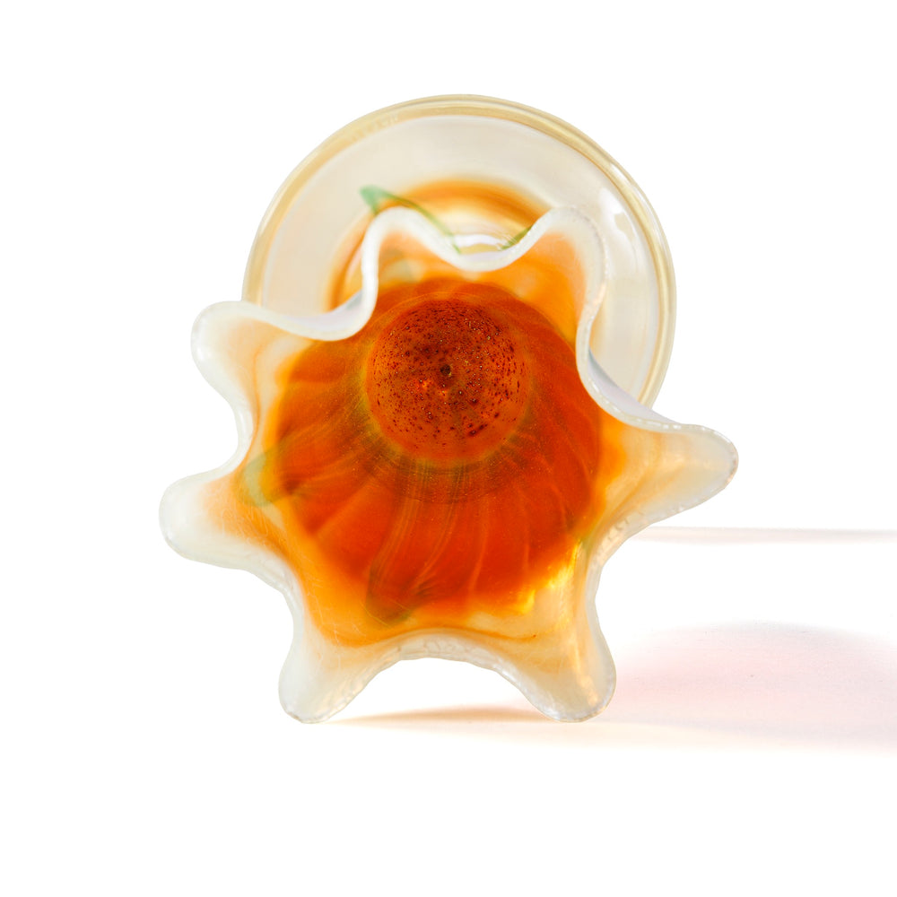 
                      
                        Macklowe Gallery Tiffany Studios New York Ruffled Rim Flower Form Glass Vase
                      
                    