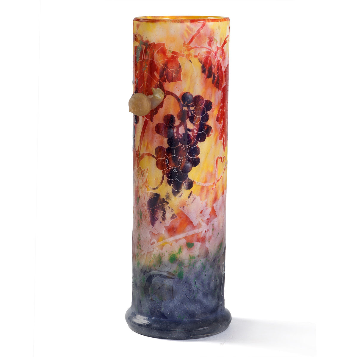 Macklowe Gallery Daum Frères "Vigne et Escargots" Vase