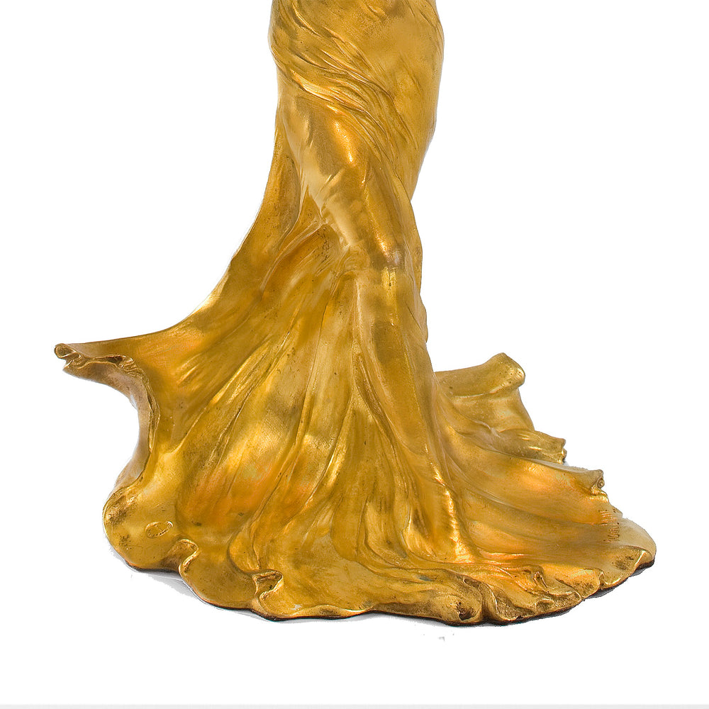 
                      
                        Macklowe Gallery François-Raoul Larche "Loïe Fuller," Gilt Bronze Sculpture
                      
                    