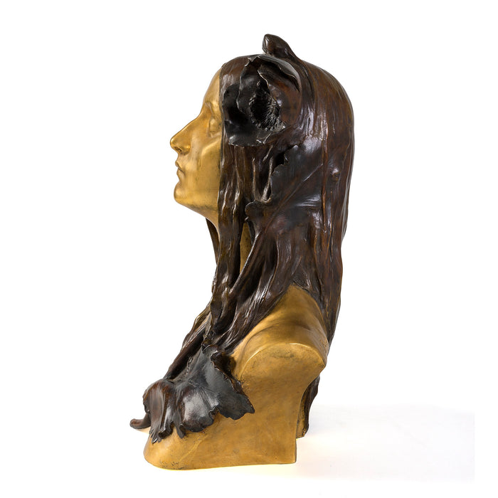 Macklowe Gallery Maurice Bouval "Ophelia" Bronze Sculpture