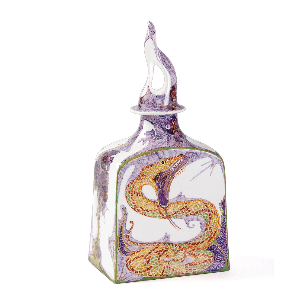 
                      
                        Macklowe Gallery Rozenburg "Viper and Cockscomb" Eggshell Porcelain Covered Bottle
                      
                    