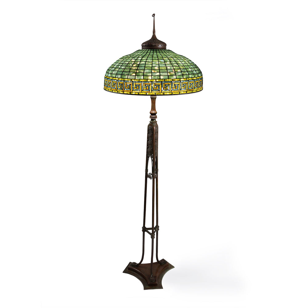 Macklowe Gallery Tiffany Studios New York "Greek Key" Floor Lamp