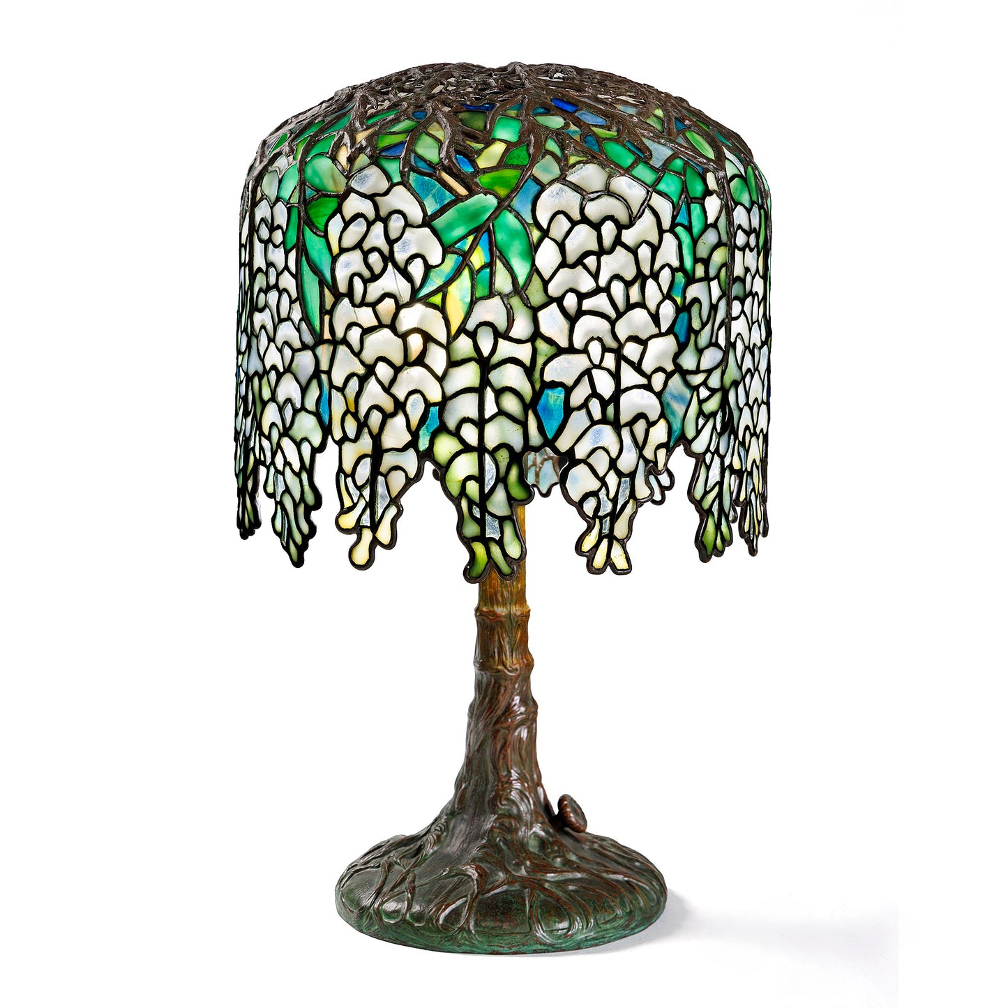 Macklowe Gallery Tiffany Studios New York “Pony Wisteria" Table Lamp