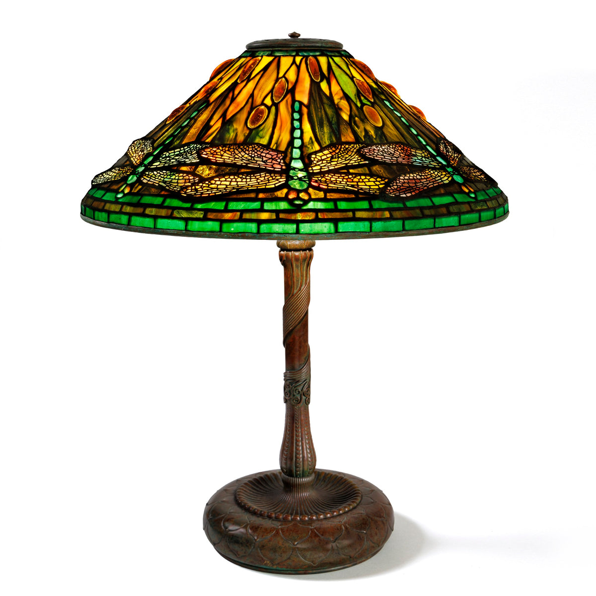 Macklowe Gallery Tiffany Studios New York “Jeweled Dragonfly” Table Lamp