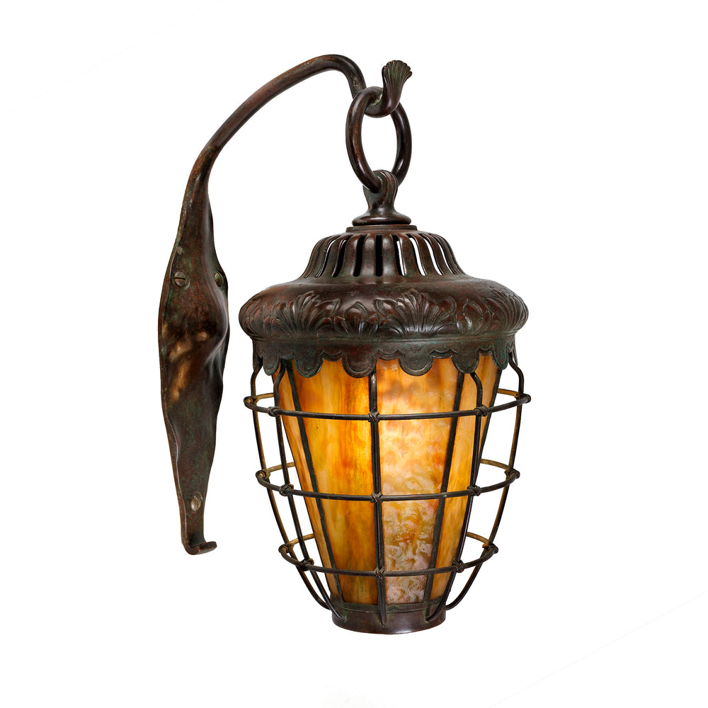 
                      
                        Macklowe Gallery Tiffany Studios New York Pair of "Caged Lantern" Sconces
                      
                    