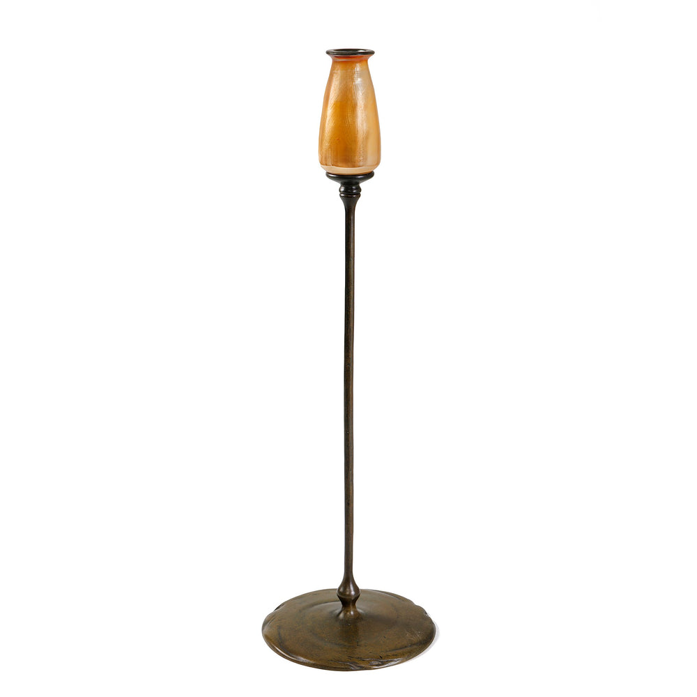 Macklowe Gallery Tiffany Studios New York Single Candle Holder with Blown Glass Top