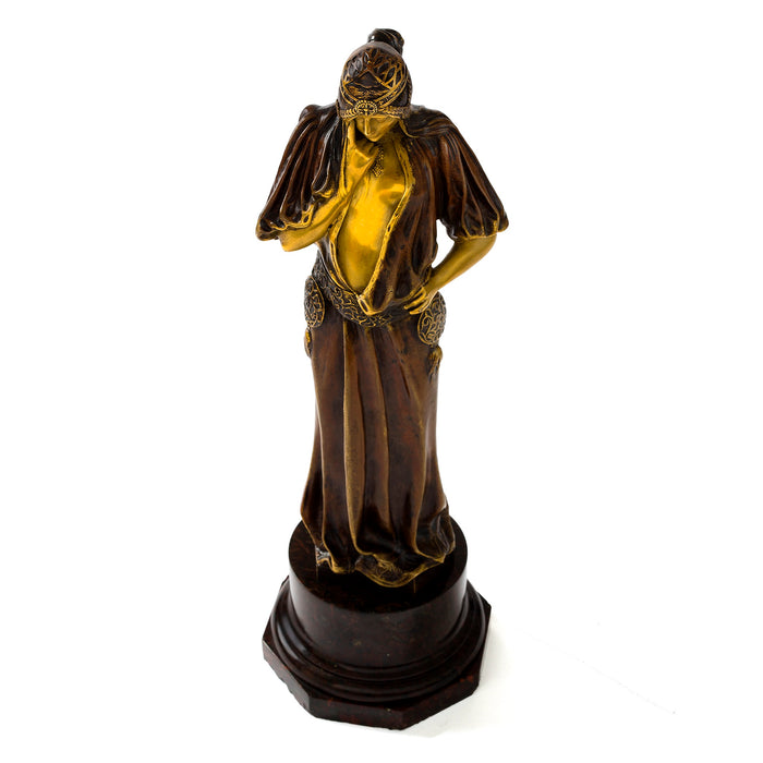 Macklowe Gallery Marius Mars-Vallet "Sarah Bernhardt as Princess Lointaine" Bronze Sculpture