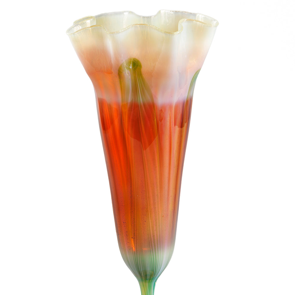 
                      
                        Macklowe Gallery Tiffany Studios New York Ruffled Rim Flower Form Glass Vase
                      
                    