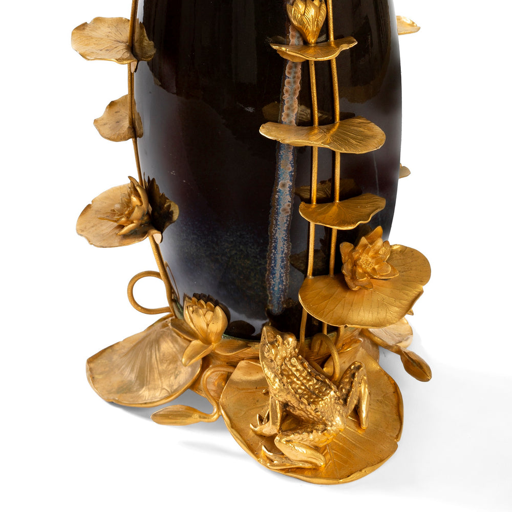 
                      
                        Macklowe Gallery Louis Chalon "Libellule" Enamel, Gilt Bronze, and Ceramic Vase
                      
                    