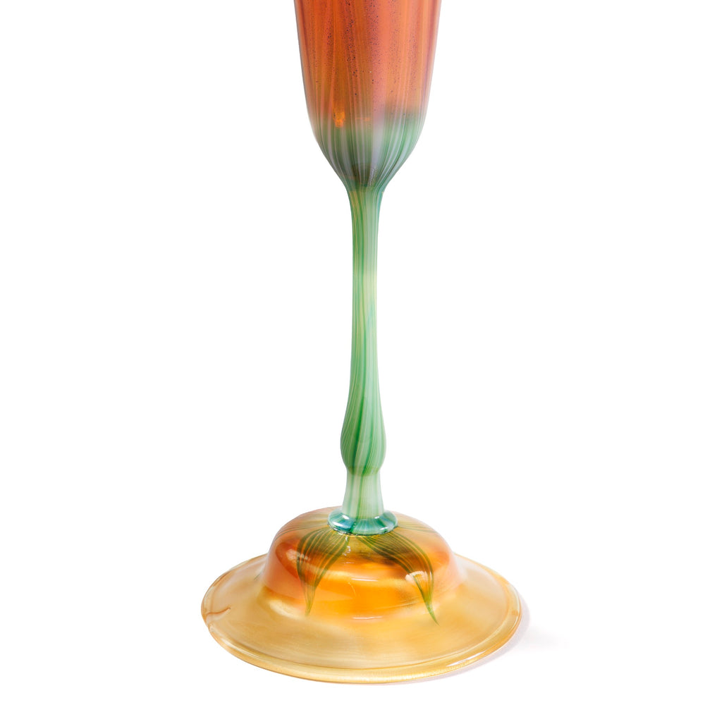 
                      
                        Macklowe Gallery Tiffany Studios New York Ruffled Rim Flower Form Glass Vase
                      
                    
