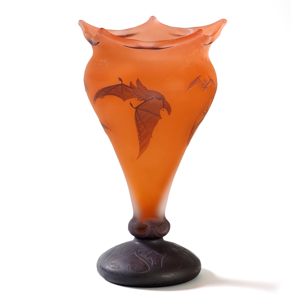 Macklowe Gallery Daum Nancy "Bat" Vase