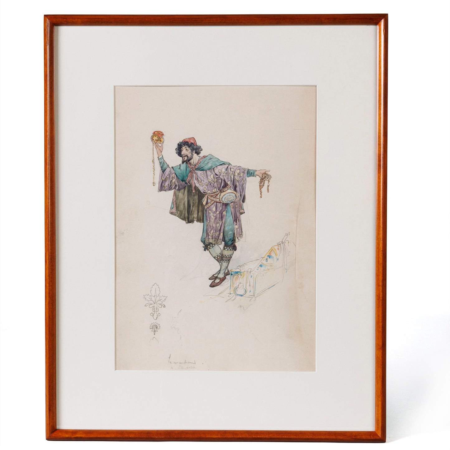 Macklowe Gallery Alphonse Mucha Set of Nine "La Princess Lontaine" Watercolors
