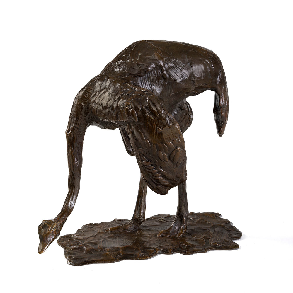 
                      
                        Macklowe Gallery Rembrandt Bugatti "Ostrich head lowered (Autruche baissant la tête)" Bronze Sculpture
                      
                    