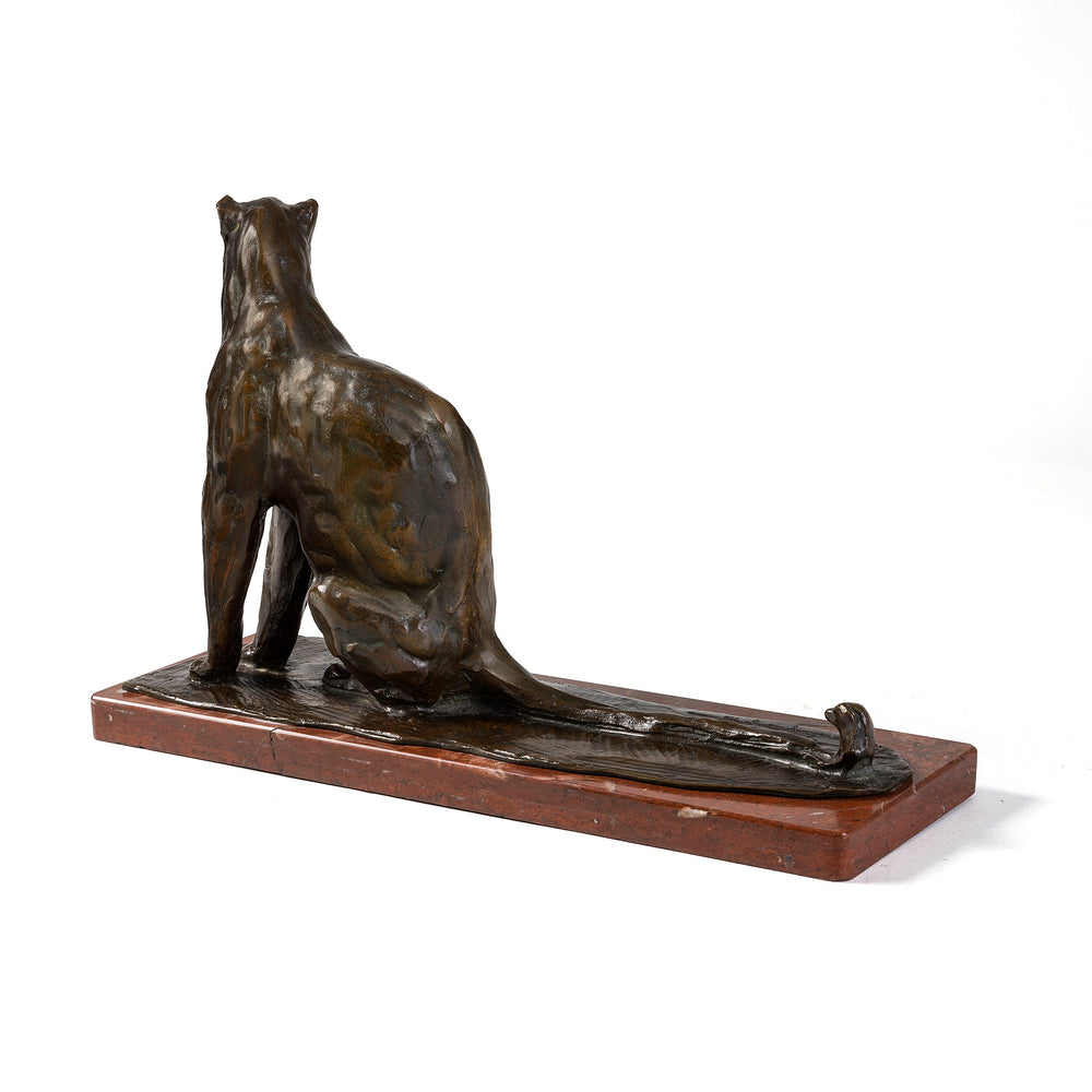 
                      
                        Macklowe Gallery Rembrandt Bugatti "Seated Panther, small model (Panthère assise, Petit Modèle)" Bronze Sculpture
                      
                    