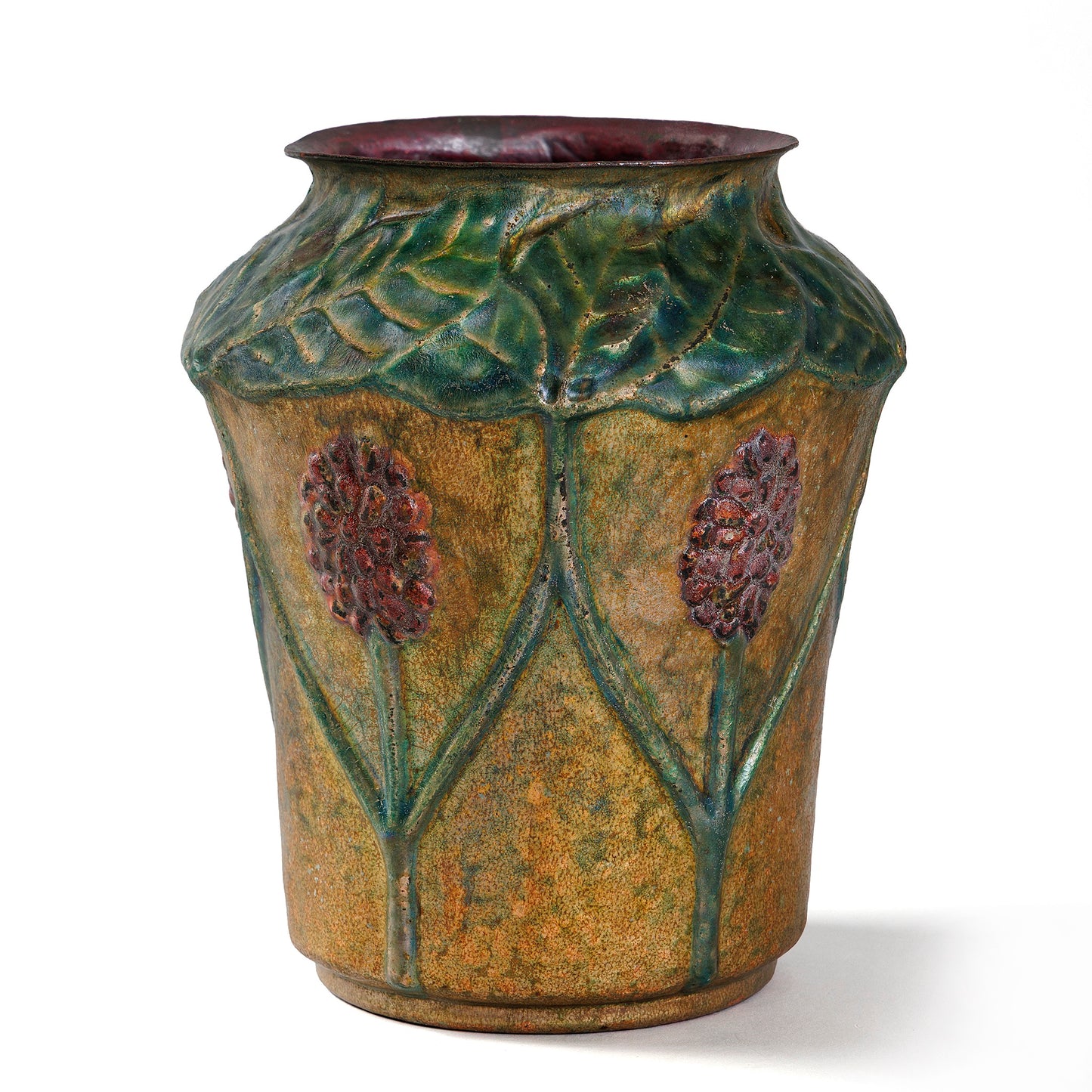 Macklowe Gallery Tiffany Studios New York Copper and Enamel Vase