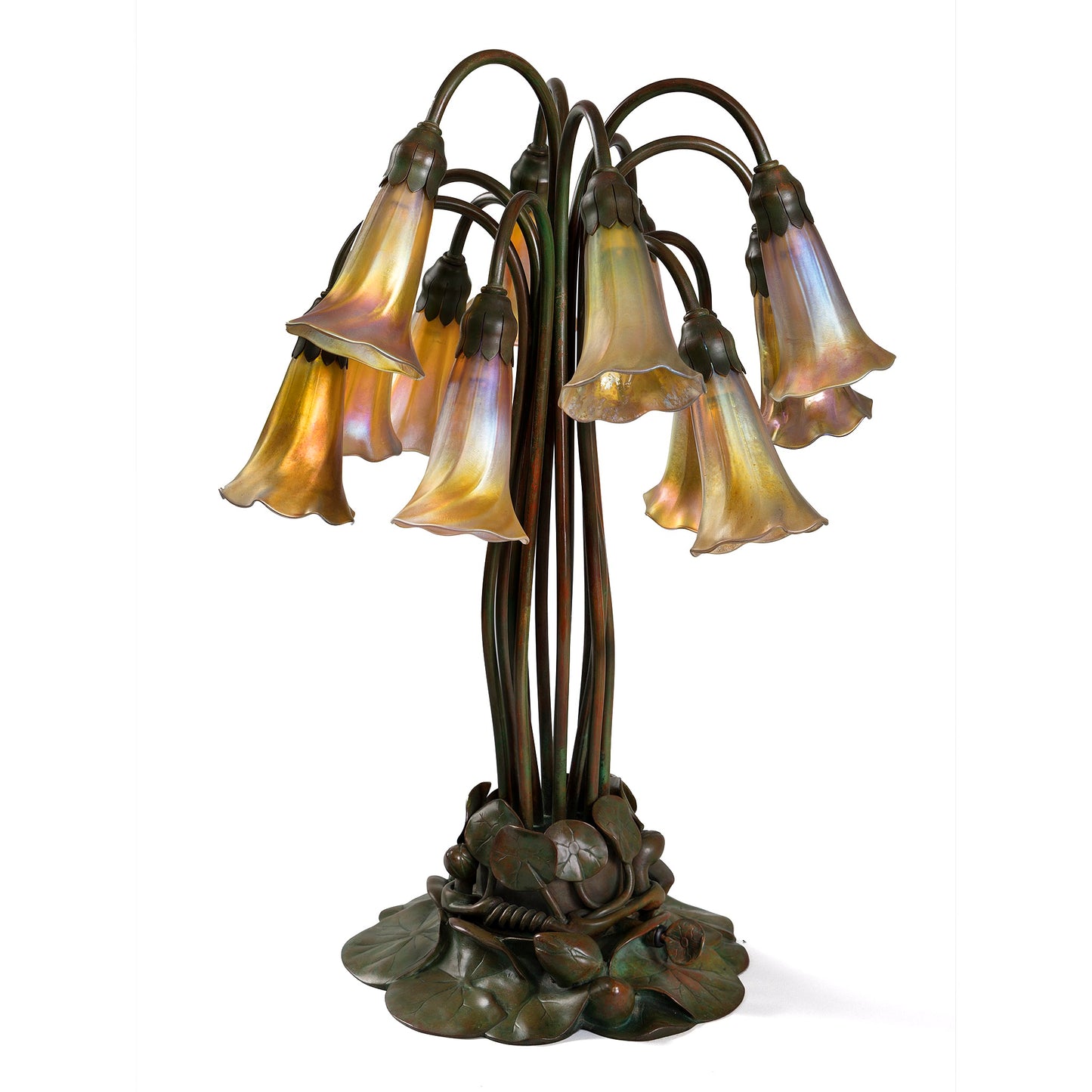 Macklowe Gallery Tiffany Studios New York "Twelve Light Lily" Table Lamp