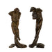 Macklowe Gallery Gustav Gurschner “Personification of the Wind” Pair of Candlesticks