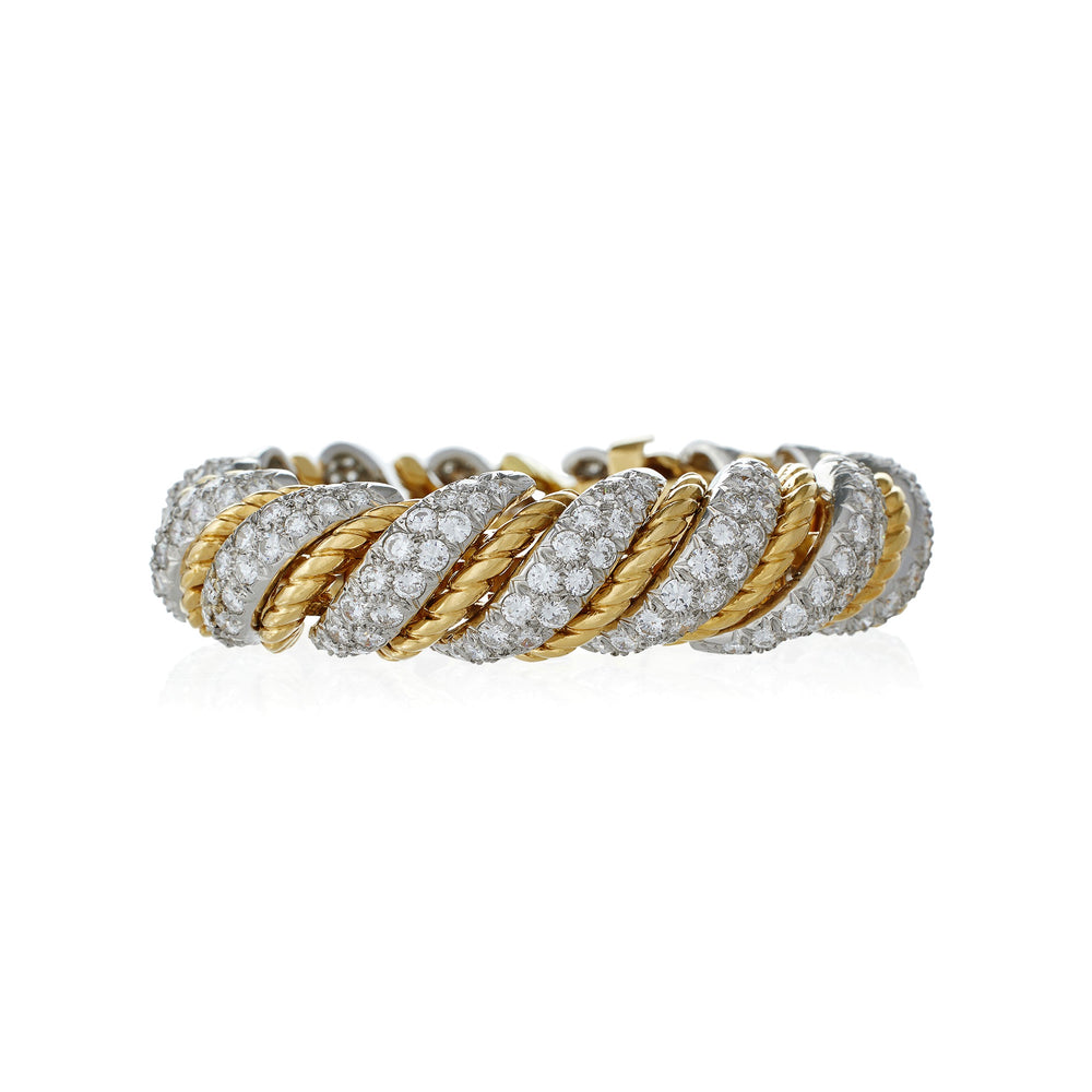 
                      
                        Macklowe Gallery Van Cleef & Arpels Paris Ropetwist Diamond Bracelet
                      
                    