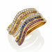 Macklowe Gallery Five Diamond and Gem-set Oscar Heyman Bangle Bracelets