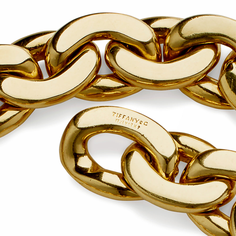 
                      
                        Macklowe Gallery Tiffany & Co. 18K Gold Curb Link Bracelet
                      
                    