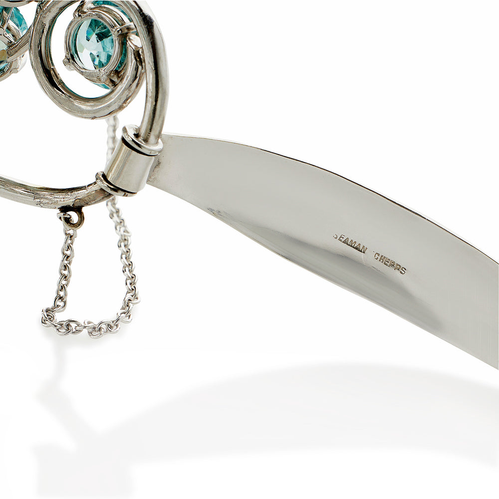 
                      
                        Macklowe Gallery Seaman Schepps Blue Zircon and Diamond Bracelet
                      
                    