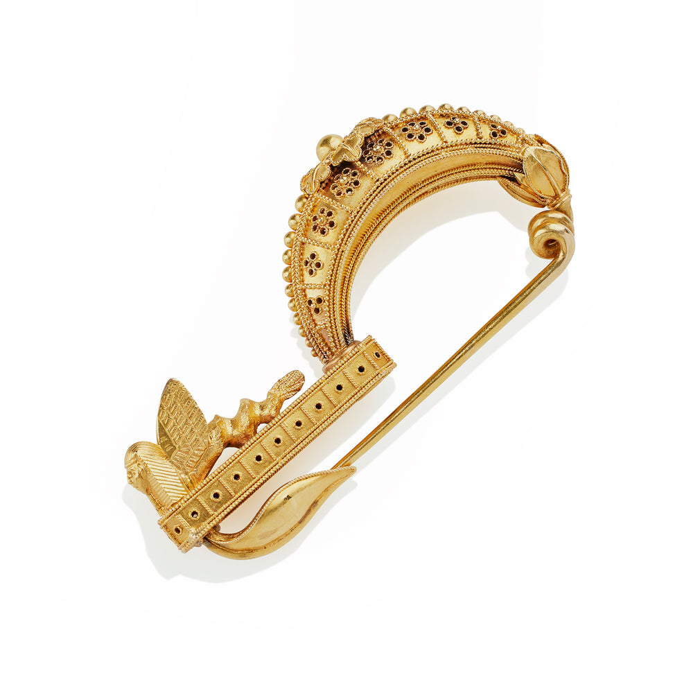 
                      
                        Macklowe Gallery Archaeological Revival Fibula Brooch
                      
                    